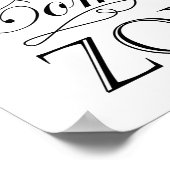 Das Leben beginnt am Ende Ihres Komfort-Zone-Zitat Poster (Ecke)