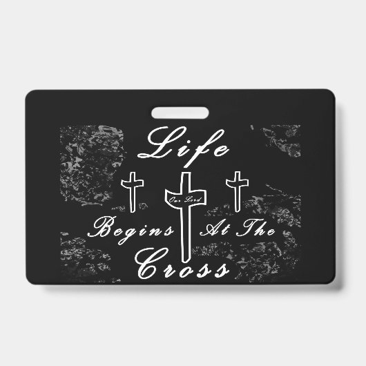 Das Leben beginnt am Kreuz Ausweis (Vorderseite)