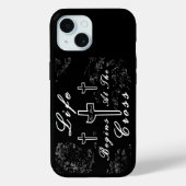 Das Leben beginnt am Kreuz Case-Mate iPhone Hülle (Rückseite)