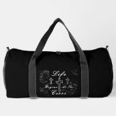 Das Leben beginnt am Kreuz Duffle Bag (Rückseite)