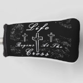 Das Leben beginnt am Kreuz Golf Headcover (Vorderseite)