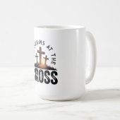 Das Leben beginnt am Kreuz Kaffeetasse (VorderseiteRechts)