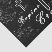 Das Leben beginnt am Kreuz Seidenpapier (Ausschnitt)