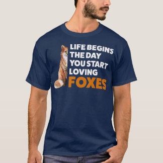 Das Leben beginnt am Tag, an dem du das Tier verze T-Shirt