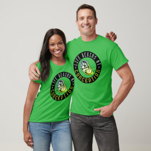 DAS LEBEN BEGINNT AN DER KONZEPTION T-Shirt