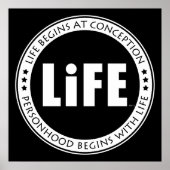 Das Leben beginnt bei der Konzeption Poster (Vorne)