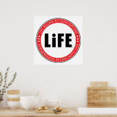 Das Leben beginnt bei der Konzeption Poster (Küche)