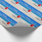 Das Leben beginnt bei der Pension, ein frostiges G Geschenkpapier (Ecke)