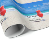 Das Leben beginnt bei der Pension, ein frostiges G Geschenkpapier (Rolleneckpunkt)