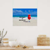 Das Leben beginnt bei der Pension, ein frostiges G Poster (Küche)