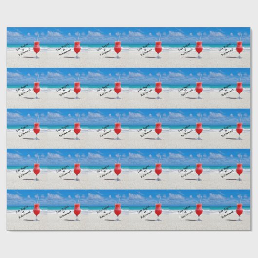 Das Leben beginnt bei der Pension - frostiges Getr Geschenkpapier (Flach)