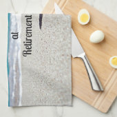 Das Leben beginnt bei der Pension - Frostiges Getr Handtuch (Viertel Falte)