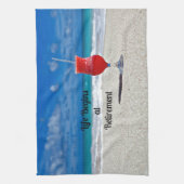 Das Leben beginnt bei der Pension - Frostiges Getr Handtuch (Vertikal)