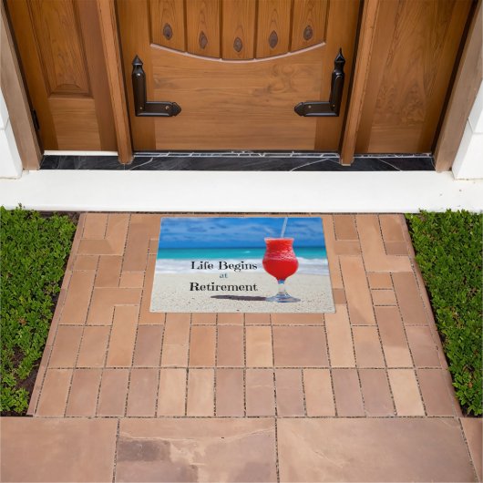 Das Leben beginnt bei der Pensionierung, Fußmatte (Außenbereich)