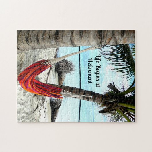 Das Leben beginnt bei der Pensionierung - Jigsaw P Puzzle (Horizontal)