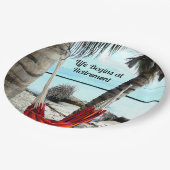 Das Leben beginnt bei der Pensionierung - Pappteller (Schrägansicht)