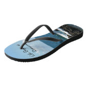 Das Leben beginnt bei der Pensionierung, segeln au Badesandalen (Schrägansicht)