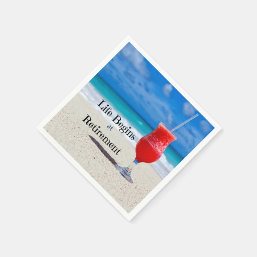Das Leben beginnt bei der Pensionierung, Serviette (Ecke)