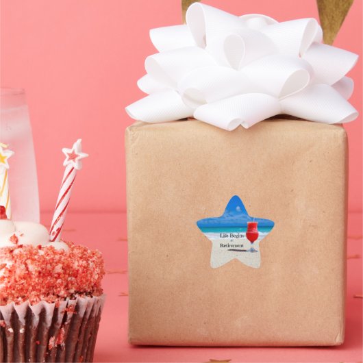 Das Leben beginnt bei der Pensionierung, Stern-Aufkleber (Party)