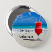 Das Leben beginnt bei der Rente Button (Vorne & Hinten)