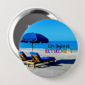 Das Leben beginnt bei der Rente Button (Vorne & Hinten)