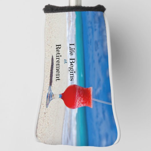 Das Leben beginnt bei der Rente Golf Headcover (Rotieren 90)