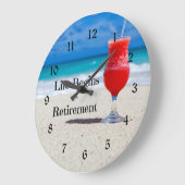 Das Leben beginnt bei der Rente Große Wanduhr (Winkel)