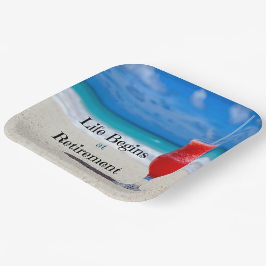 Das Leben beginnt bei der Rente, Pappteller (Gewinkelt)