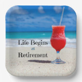 Das Leben beginnt bei der Rente, Pappteller (Vorderseite)