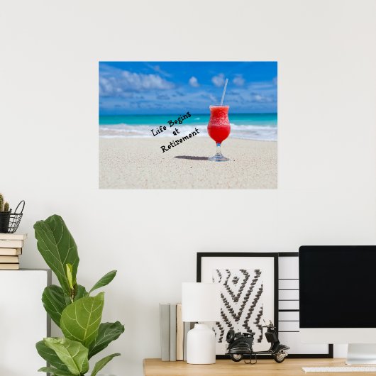 Das Leben beginnt bei der Rente Poster (Heimbüro)