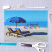 Das Leben beginnt bei der Rente Seidenpapier (Handwerk)