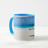 Das Leben beginnt bei Pension, Frostisches Getränk Tasse (Vorderseite Links)