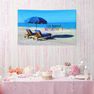 Das Leben beginnt bei Pensionierung, populärem Des Banner