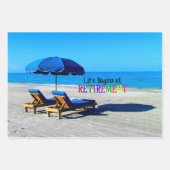 Das Leben beginnt bei Pensionierung, populärem Des Geschenkpapier Set (Vorderseite 2)