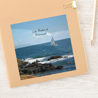 Das Leben beginnt bei Pensionierung, Segeln, Aufkleber