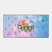 Das Leben beginnt bei | Schreibtischunterlage (Vorderseite)