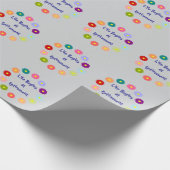 Das Leben beginnt im Ruhestand Geschenkpapier (Ecke)