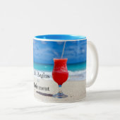 Das Leben beginnt im Ruhestand Zweifarbige Tasse (VorderseiteRechts)
