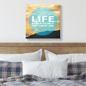 Das Leben beginnt Leinwanddruck (Insitu (Schlafzimmer))