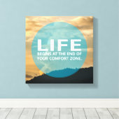 Das Leben beginnt Leinwanddruck (Insitu (Holzboden))