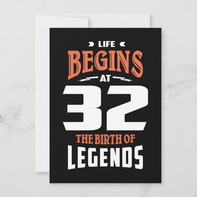 Das Leben beginnt mit 32 (Vorderseite)