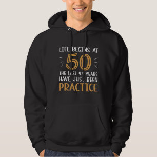 Das Leben Beginnt Mit 50 Hoodie