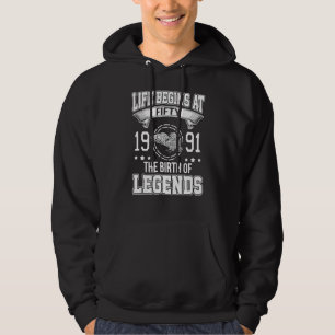Das Leben beginnt mit 50 Jahren 1991 mit der Gebur Hoodie