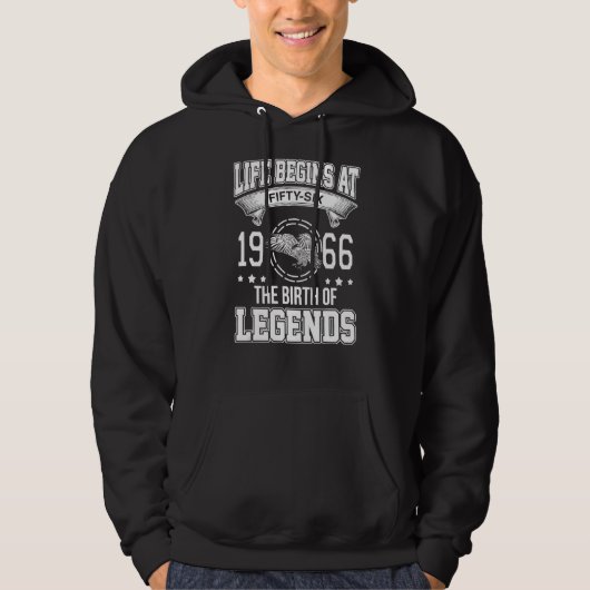 Das Leben beginnt mit fünfzig Sechs 1966, der Gebu Hoodie (Vorderseite)