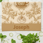 Das Leben beginnt mit Kaffee Geschirrtuch (Gefaltet)