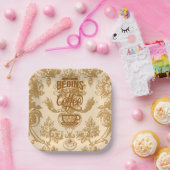 Das Leben beginnt mit Kaffee Pappteller (Party)