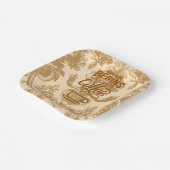 Das Leben beginnt mit Kaffee Pappteller (Gewinkelt)