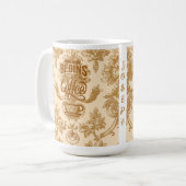 Das Leben beginnt mit Kaffeetasse (Vorderseite Links)