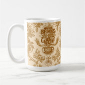 Das Leben beginnt mit Kaffeetasse (Links)