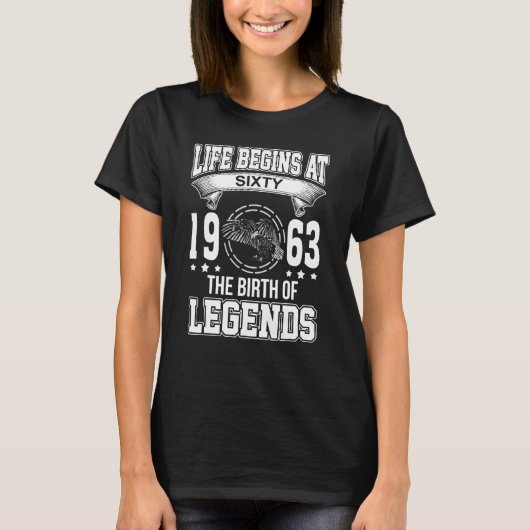 Das Leben beginnt mit sechzig 1963, der Geburt von T-Shirt (Vorderseite)